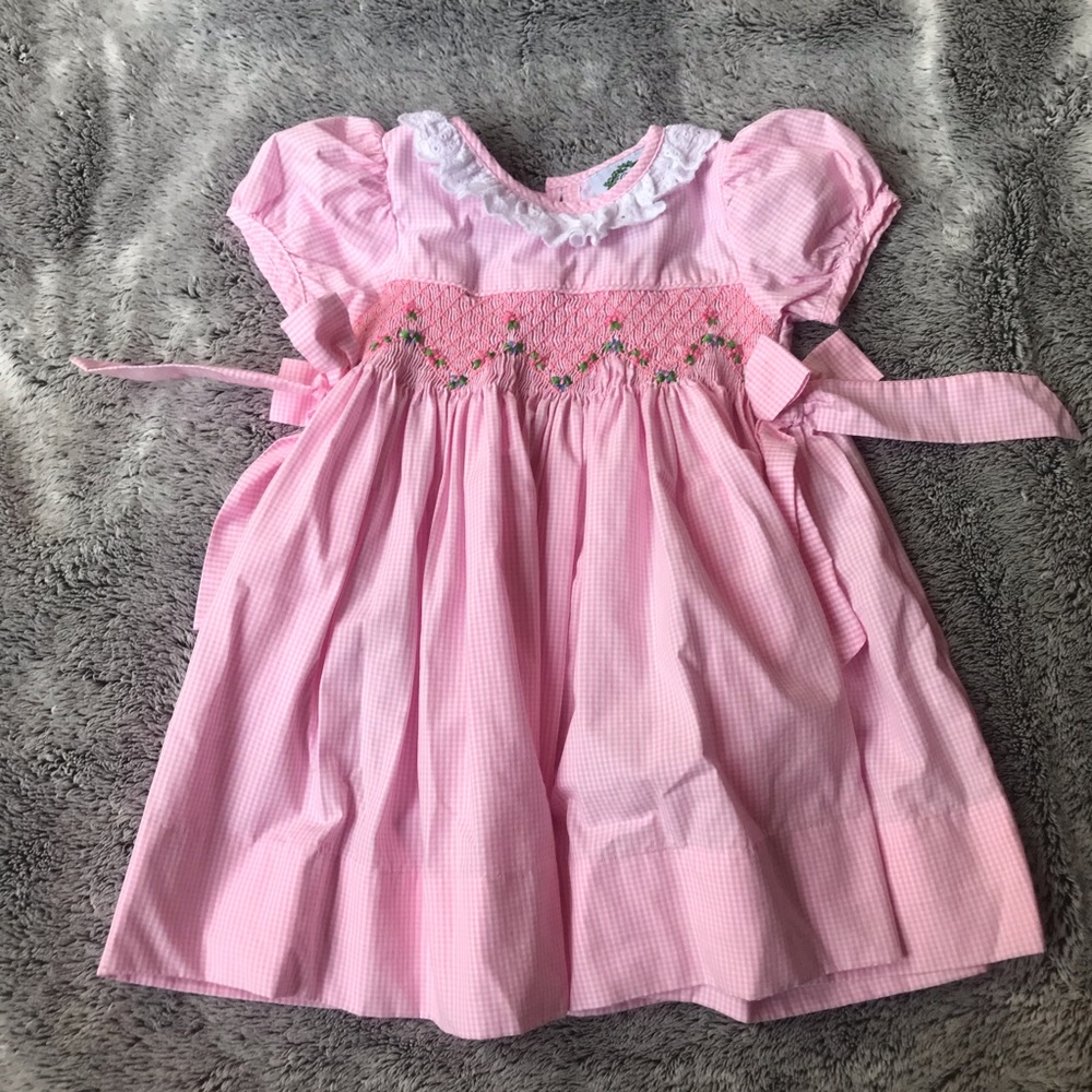 Cecil and Lou smocked dress